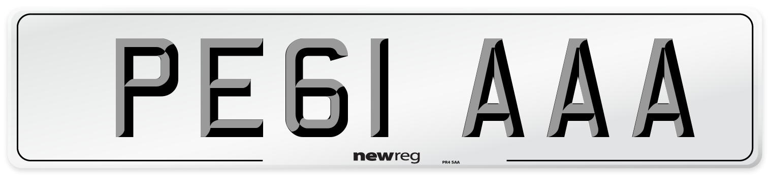 PE61 AAA Number Plate from New Reg